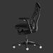 Vista lateral de una silla para juegos Herman Miller X Logitech Embody en negro