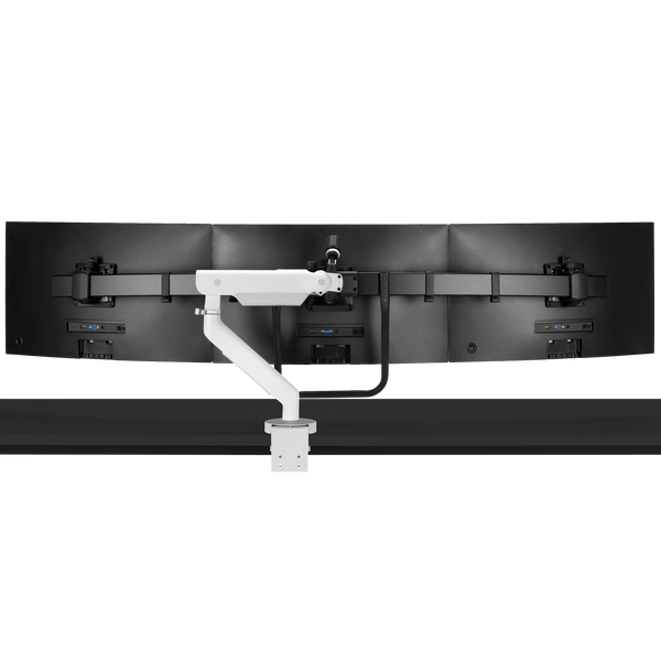 Brazo articulado para tres monitores de gran tamaño Flo X
