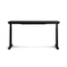 La mesa para videojuegos Nevi vista desde la parte frontal contra un fondo negro. 